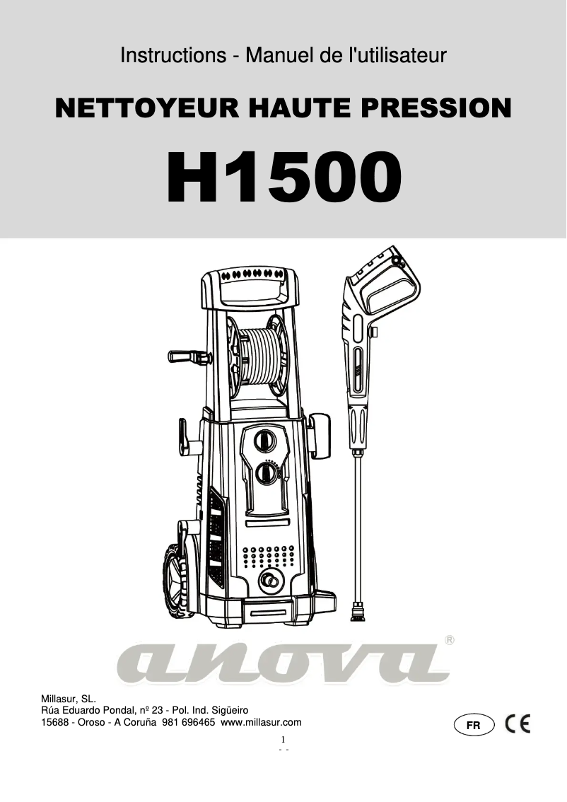 Página nº 1 - Manual de usuario Anova H1500