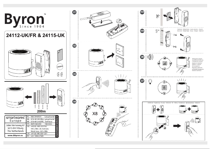 Imagen de la primera página del manual del dispositivo DBY-24112