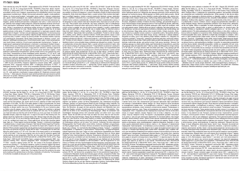 Imagen de la primera página del manual del dispositivo YT-73631