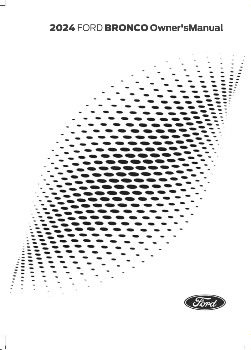Página 1 del manual Manual de usuario Ford Bronco (2024)