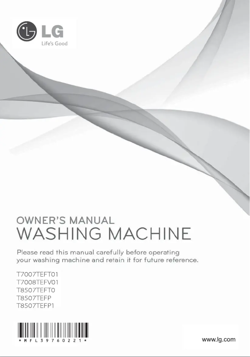 Imagen de la primera página del manual del dispositivo T8507TEFP1