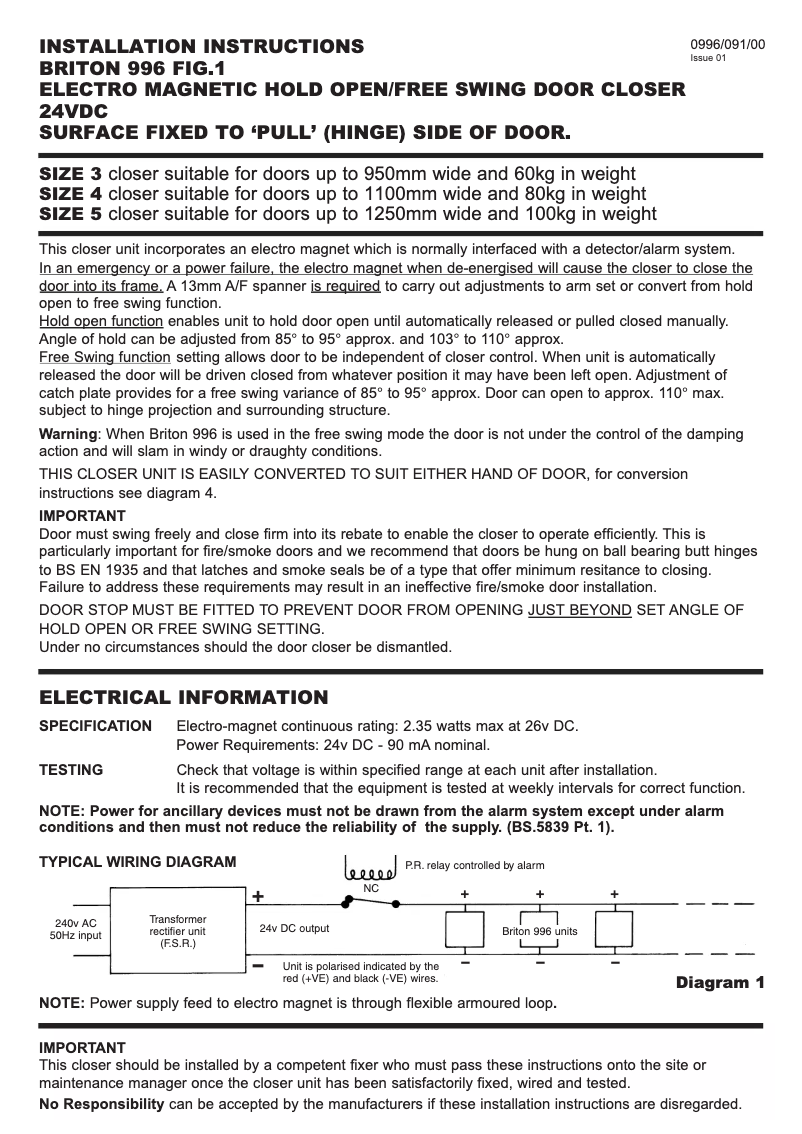 Imagen de la primera página del manual del dispositivo 996