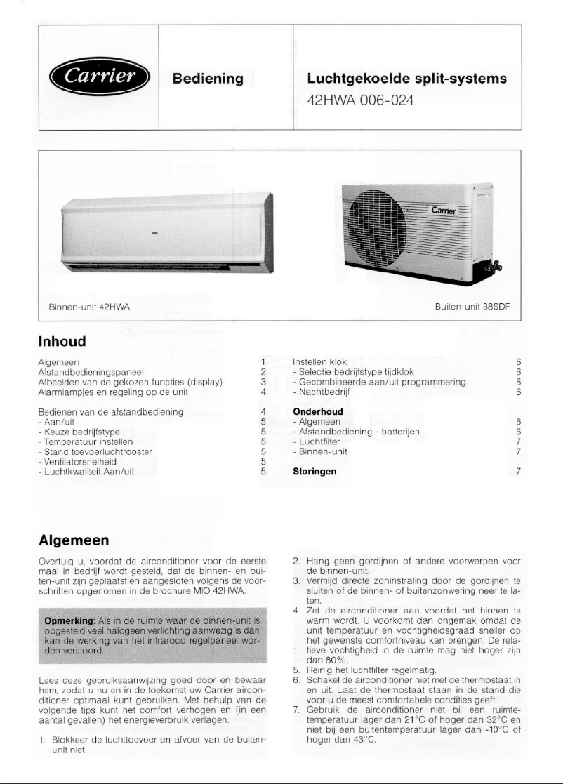 Imagen de la primera página del manual del dispositivo 42HWA 006-024