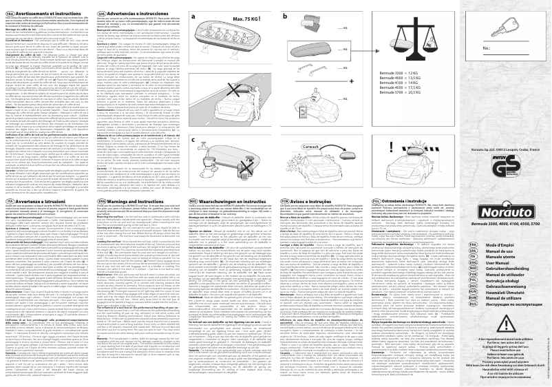 Imagen de la primera página del manual del dispositivo Bermude 5700