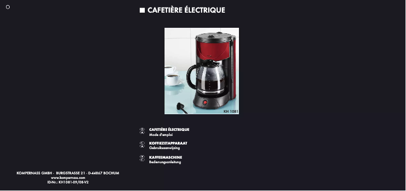 Página 1 del manual Manual de usuario Bifinett KH 1081