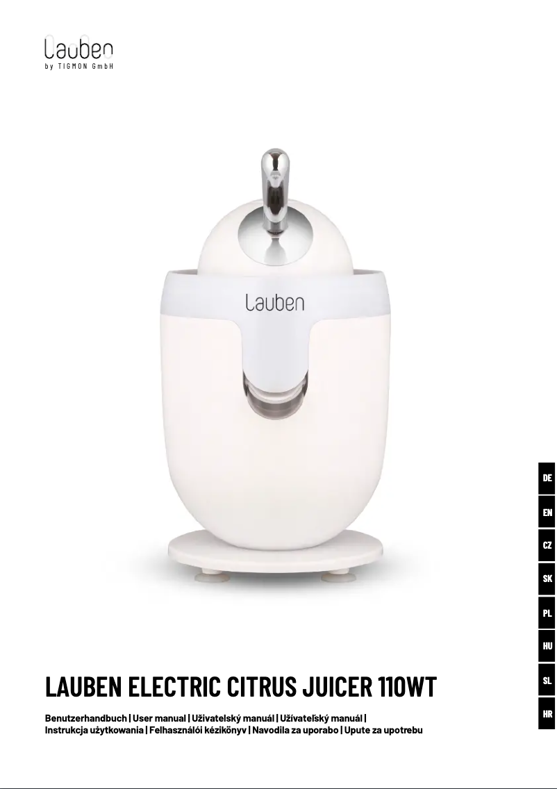 Imagen de la primera página del manual del dispositivo 110WT