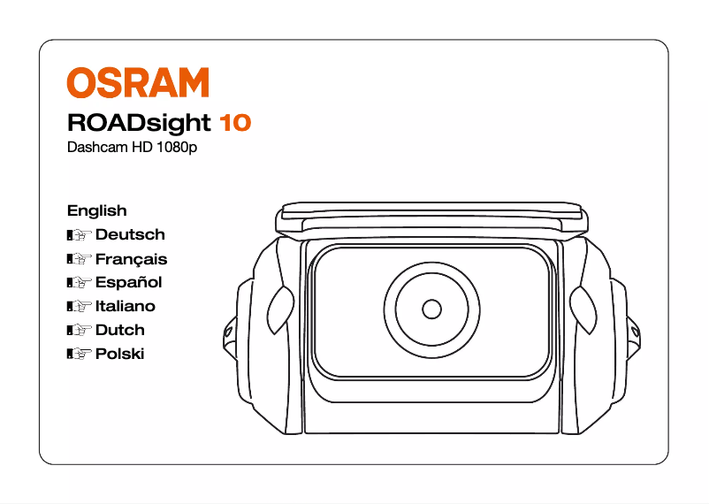 Imagen de la primera página del manual del dispositivo ROADsight Rear 10