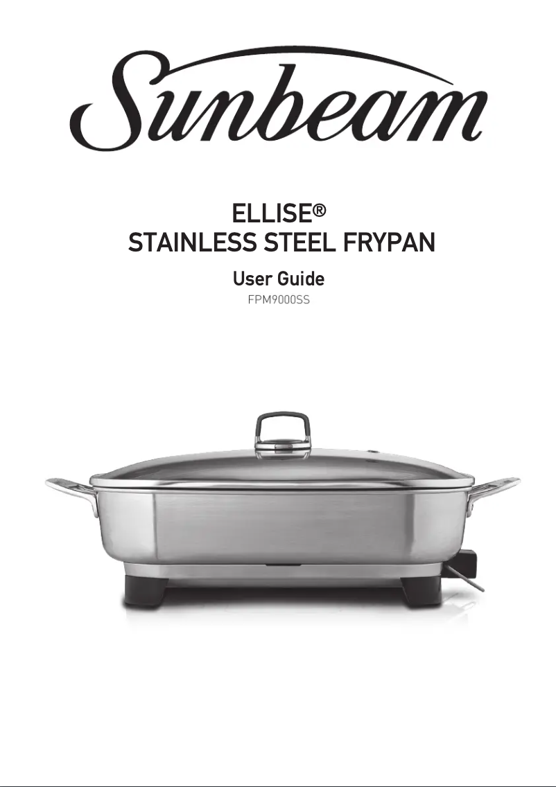 Página 1 del manual Manual de usuario Sunbeam Ellise FPM9000SS