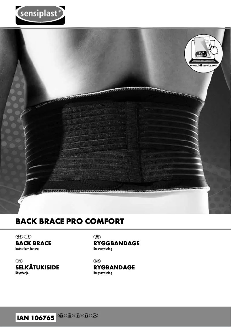 Página 1 del manual Manual de usuario Sensiplast IAN 106765
