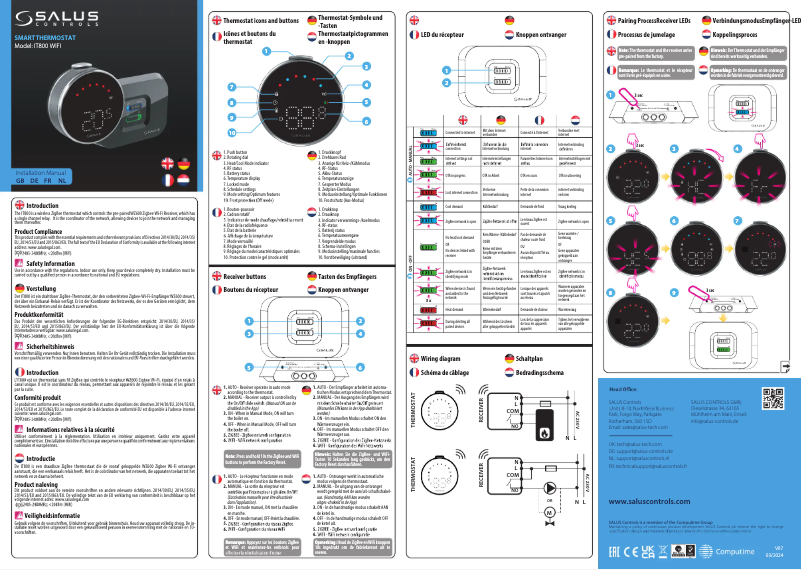 Imagen de la primera página del manual del dispositivo IT800 WIFI