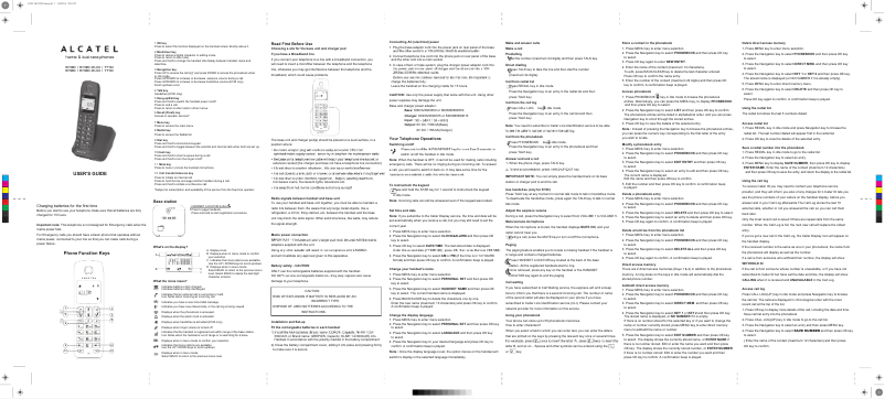 Página nº 1 - Manual de usuario Alcatel E130 trio