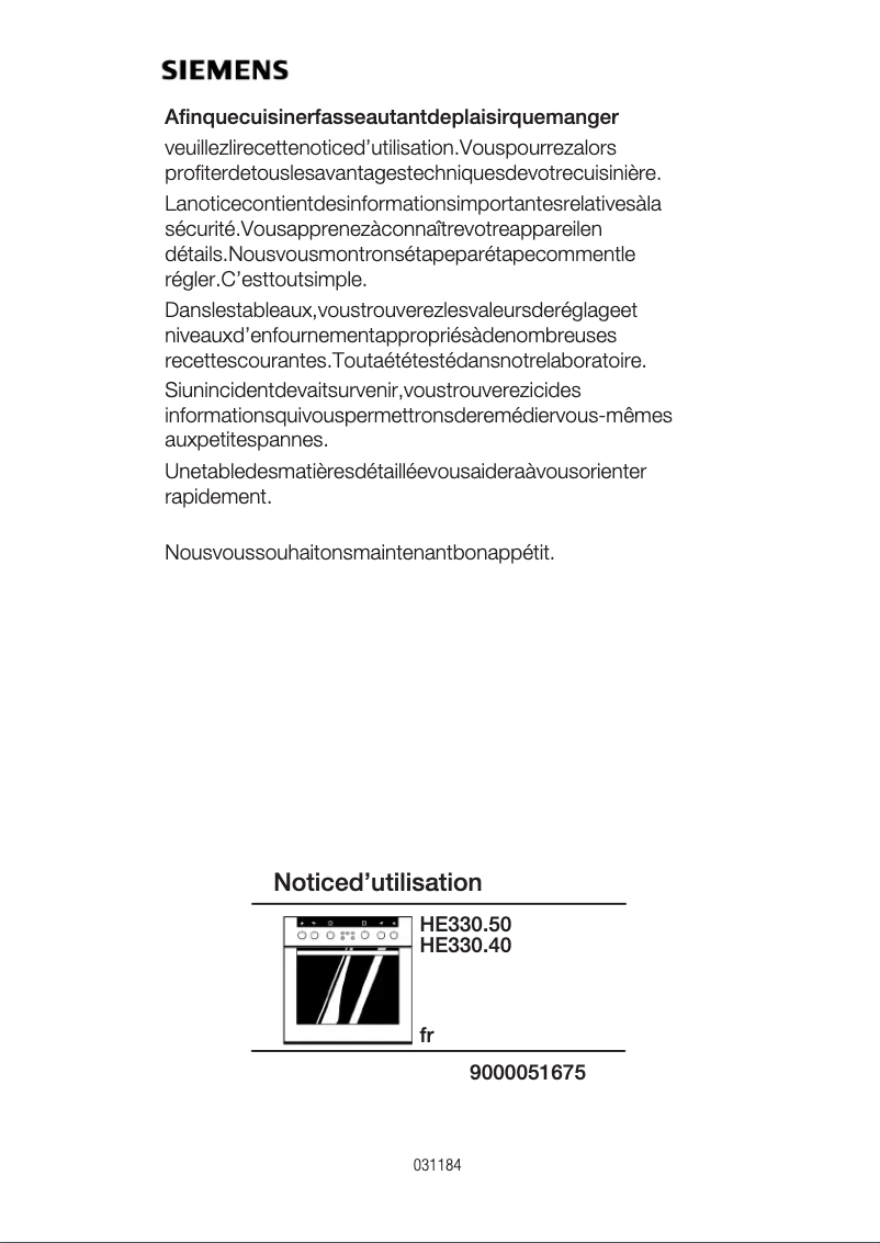 Imagen de la primera página del manual del dispositivo HE330550