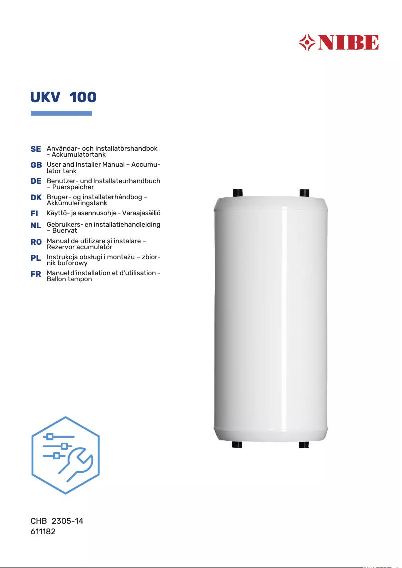 Imagen de la primera página del manual del dispositivo UKV 200