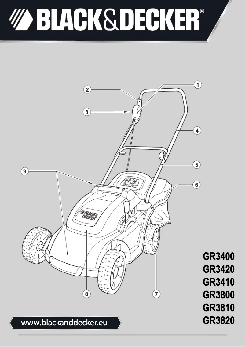 Imagen de la primera página del manual del dispositivo GR3800