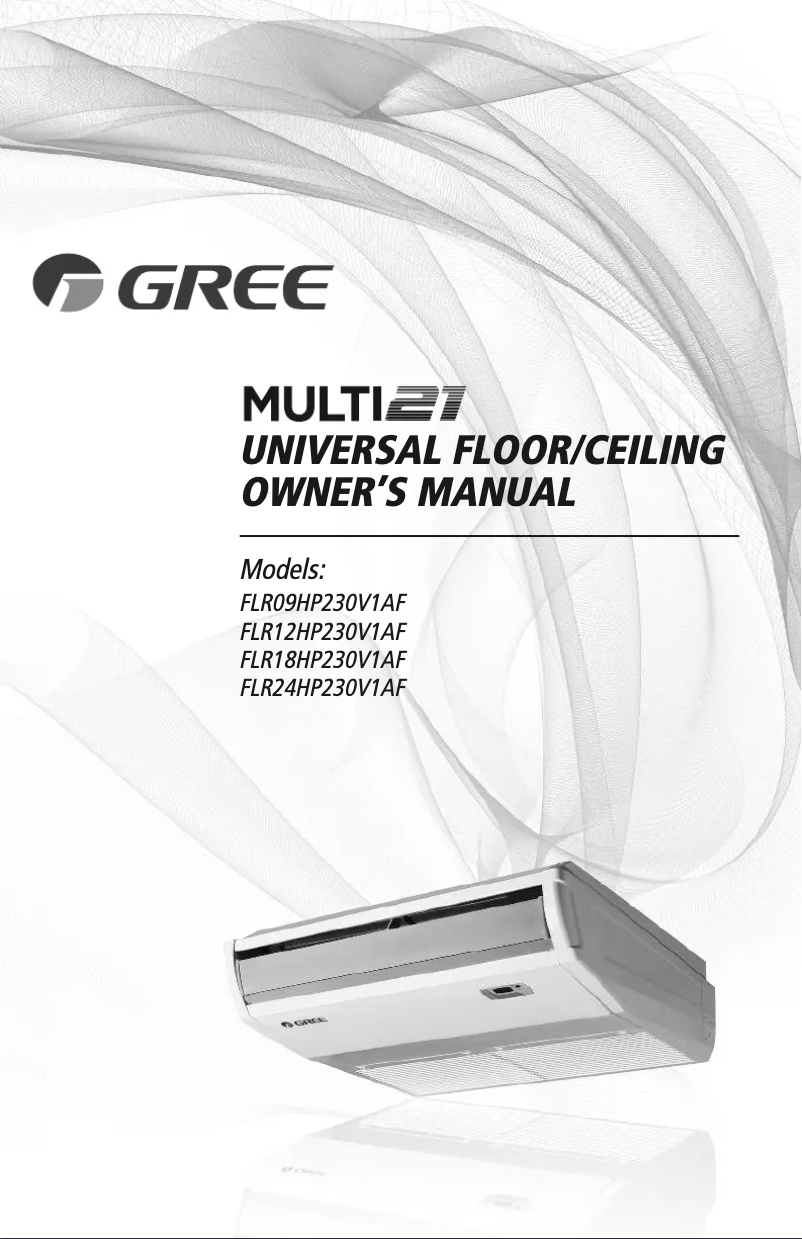 Página 1 del manual Manual de usuario Gree FLR24HP230V1AF