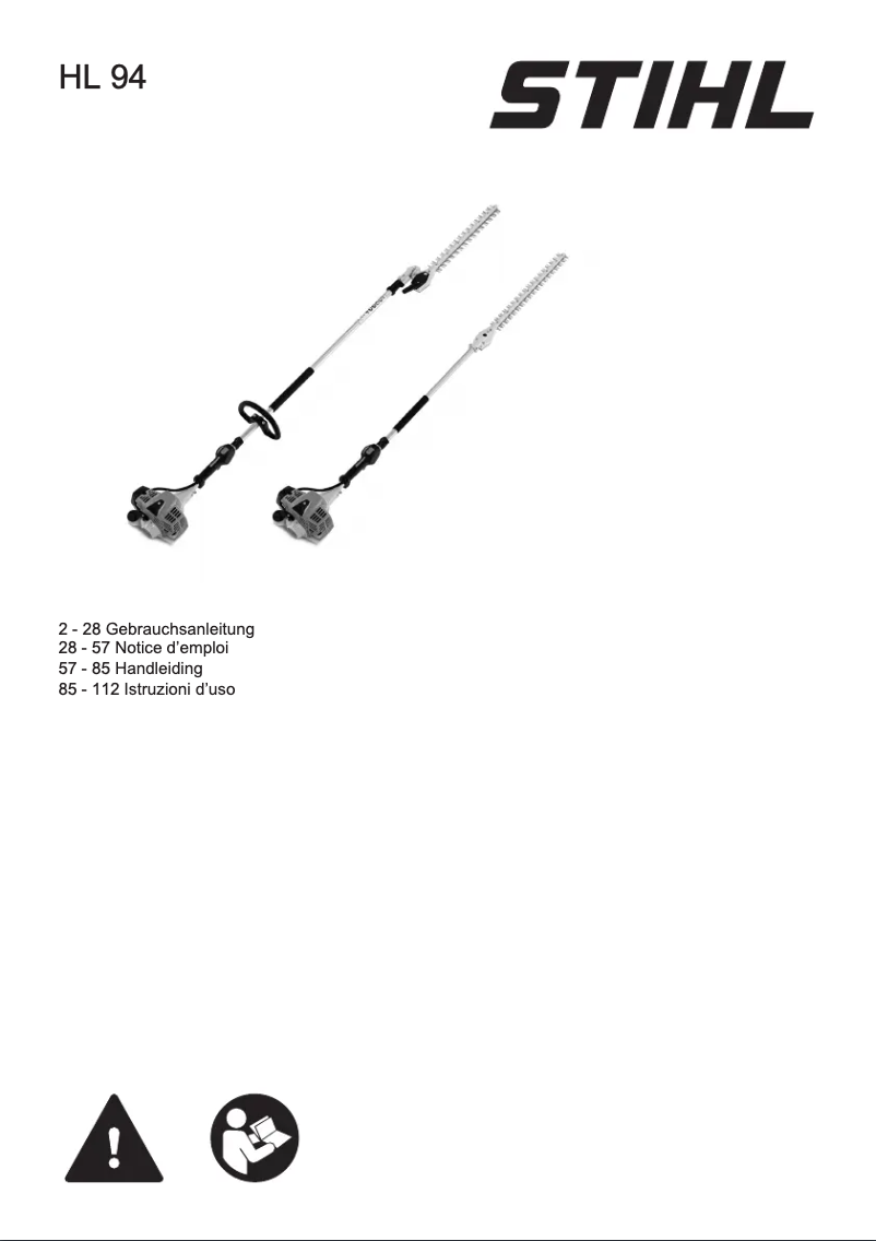 Página 1 del manual Manual de usuario Stihl HL 94