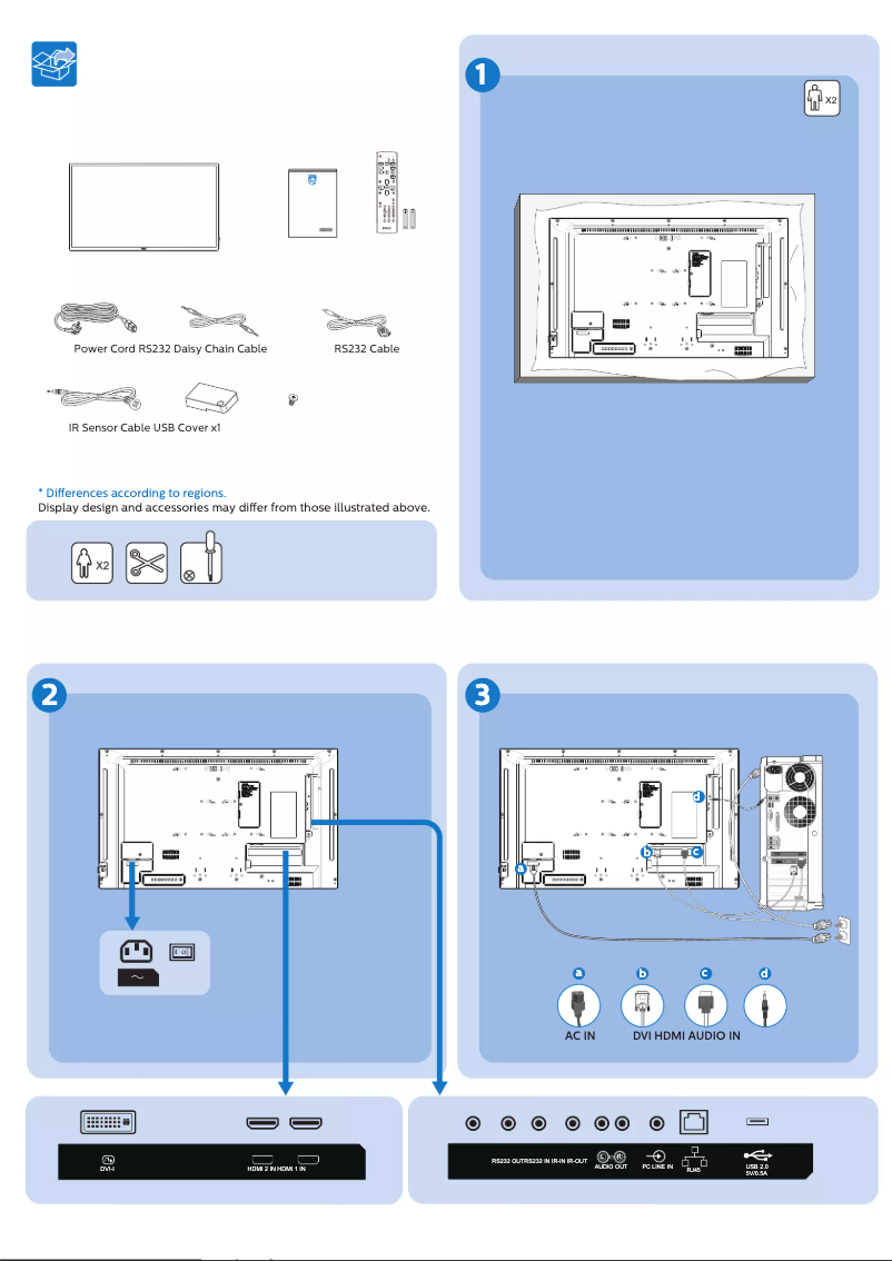 Página 1 del manual Guía de inicio rápido Philips 32BDL3010Q
