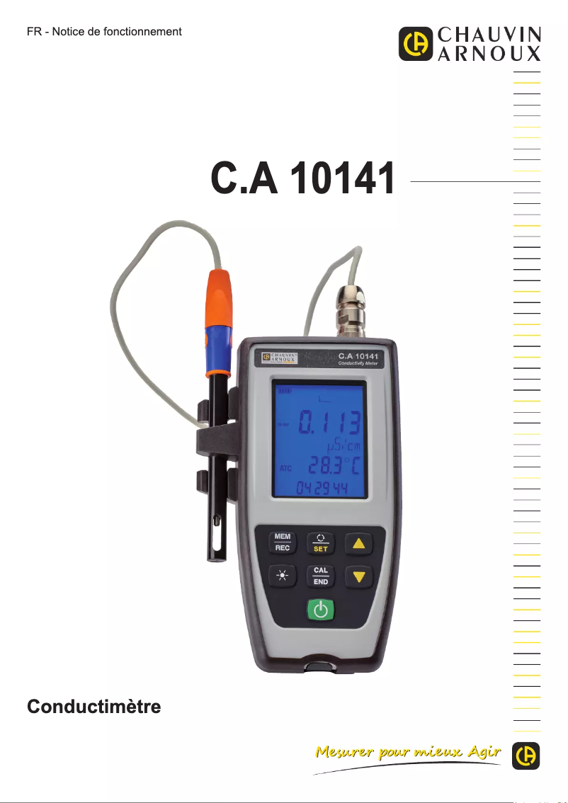 Página 1 del manual Manual de usuario Chauvin Arnoux CA 10141