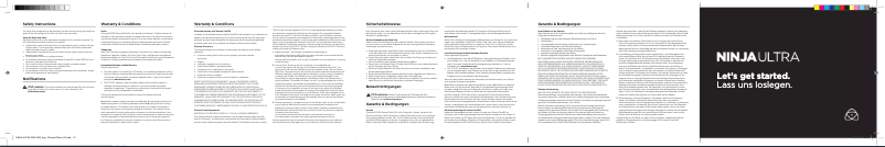 Imagen de la primera página del manual del dispositivo Ninja Ultra