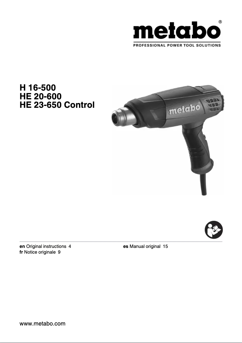 Imagen de la primera página del manual del dispositivo H 16-500