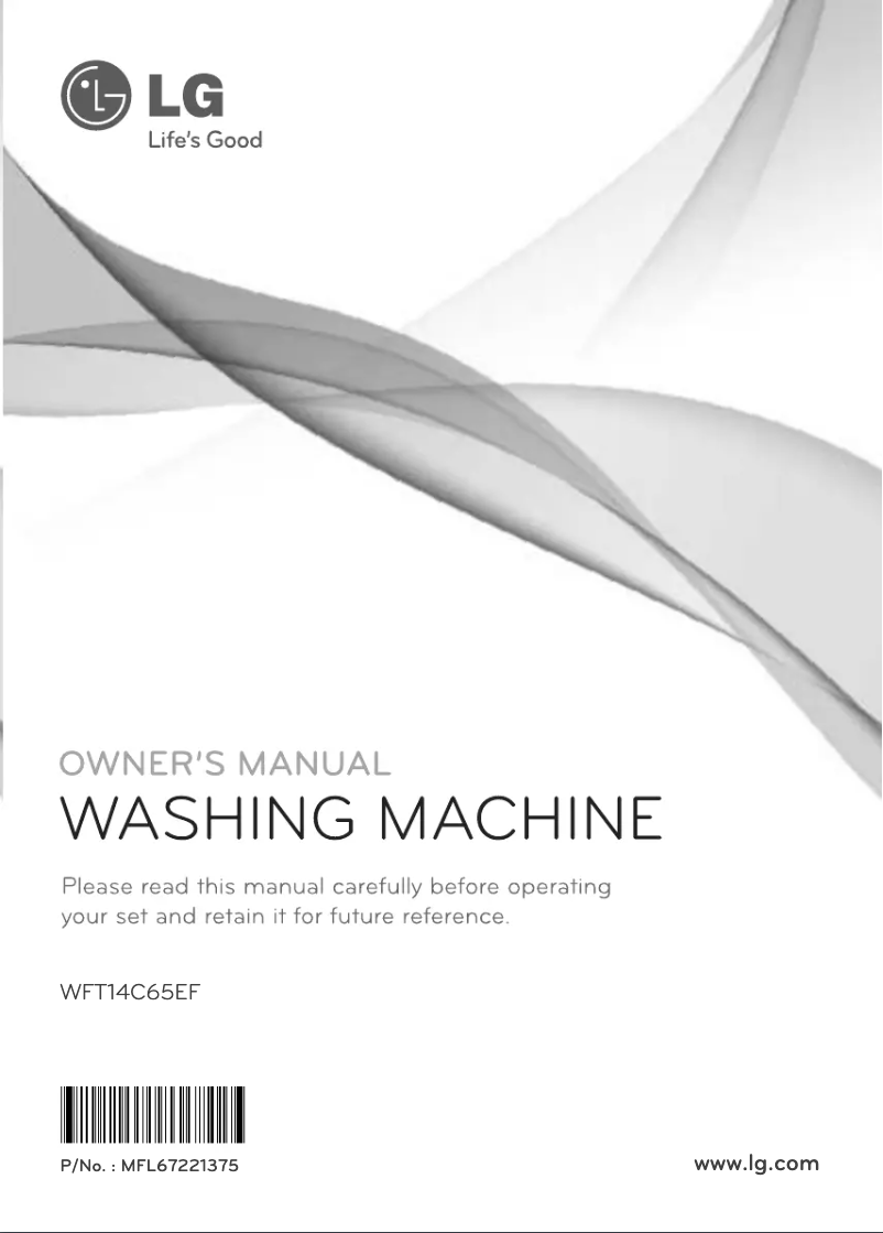 Página 1 del manual Manual de usuario LG WFT14C65EF