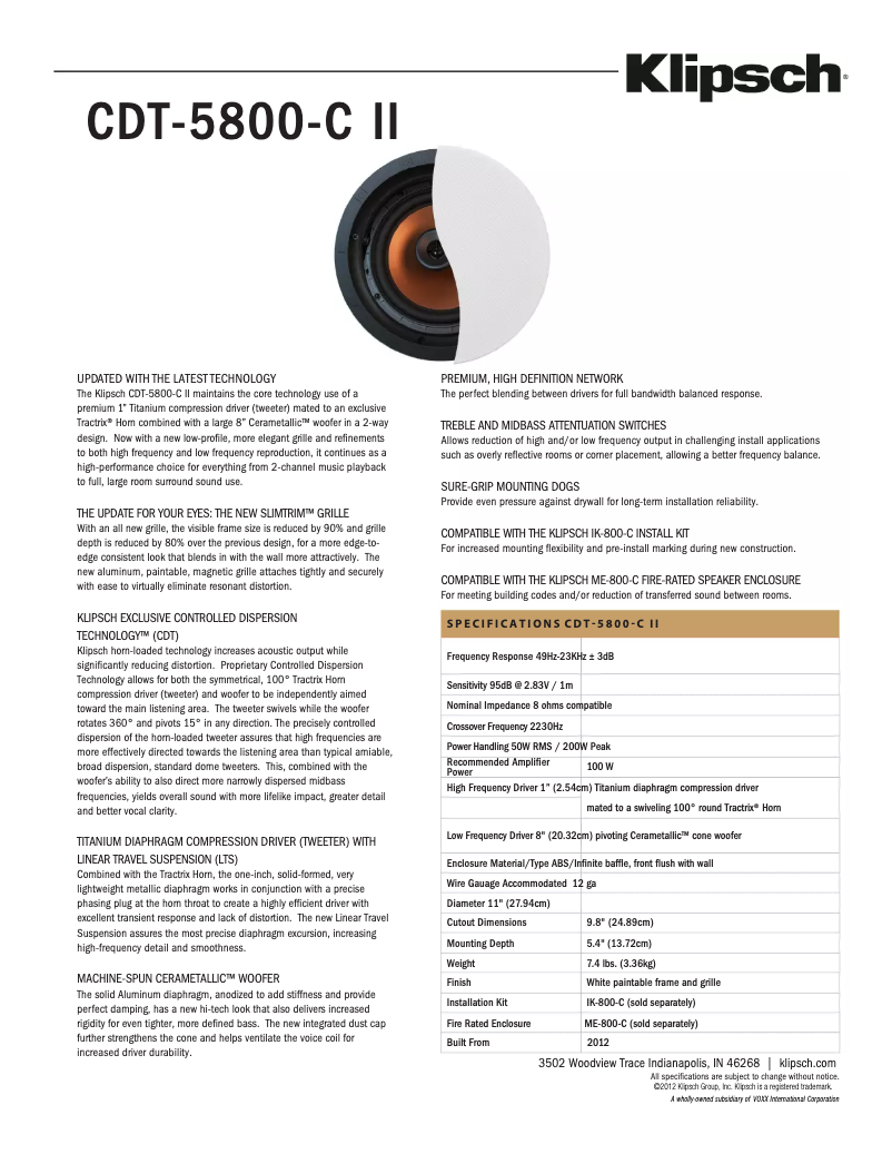Imagen de la primera página del manual del dispositivo CDT-5800-C