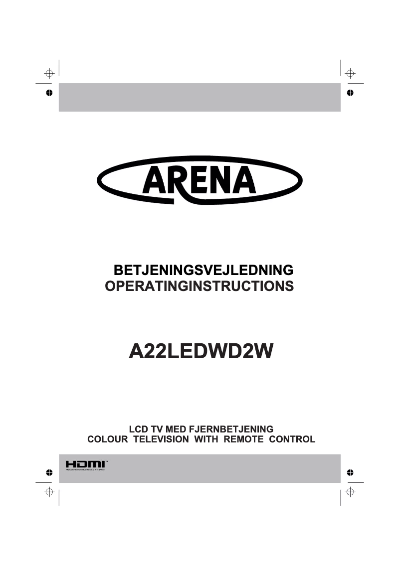 Página 1 del manual Manual de usuario Arena A22LEDWD2W