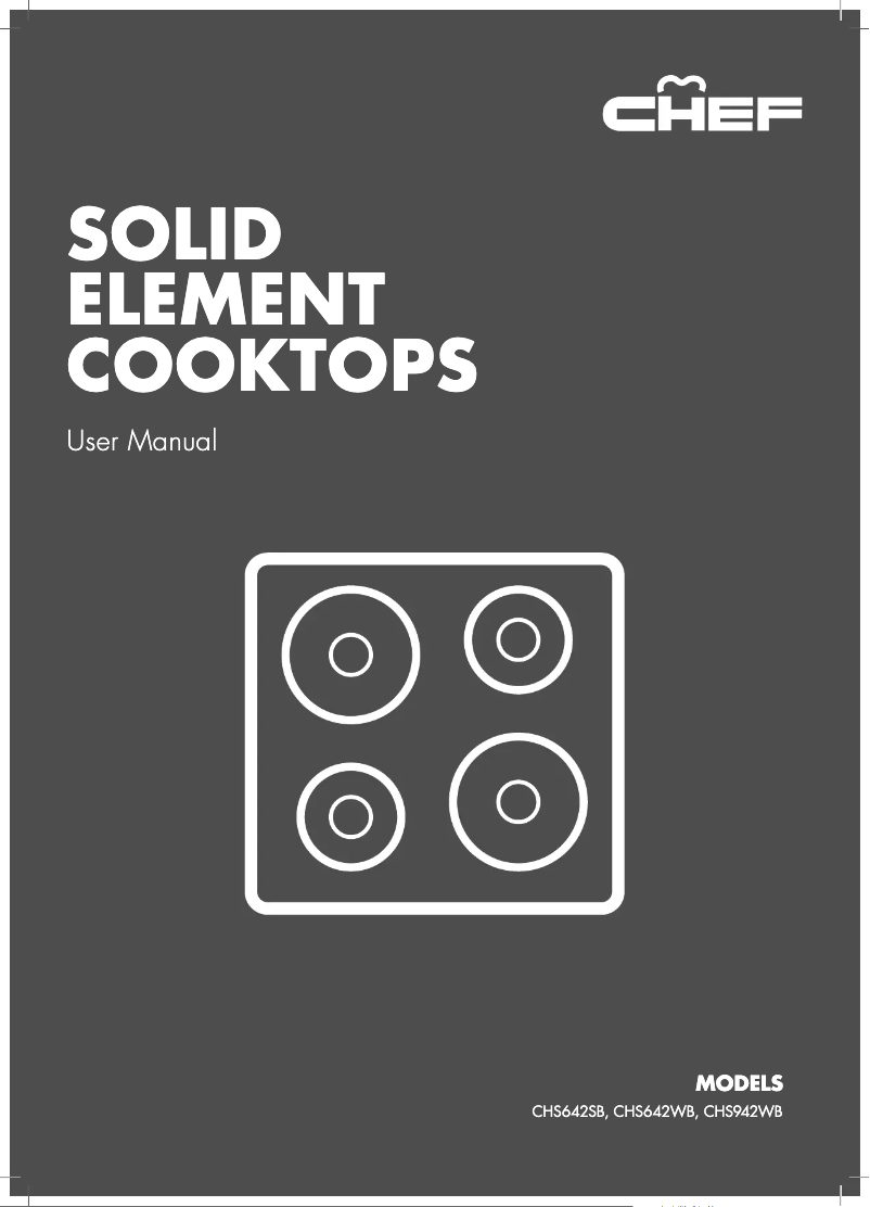 Imagen de la primera página del manual del dispositivo CHS642WB