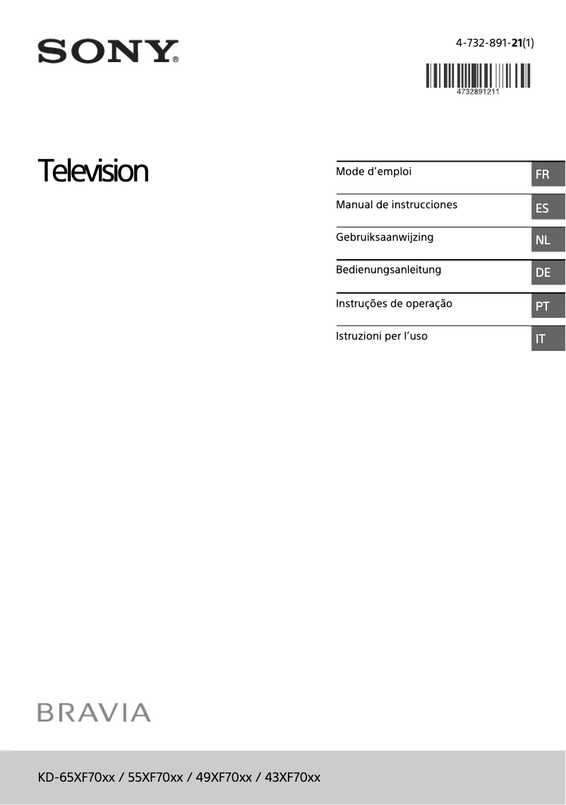 Página nº 1 - Manual de usuario Sony Bravia KD-49XF7004