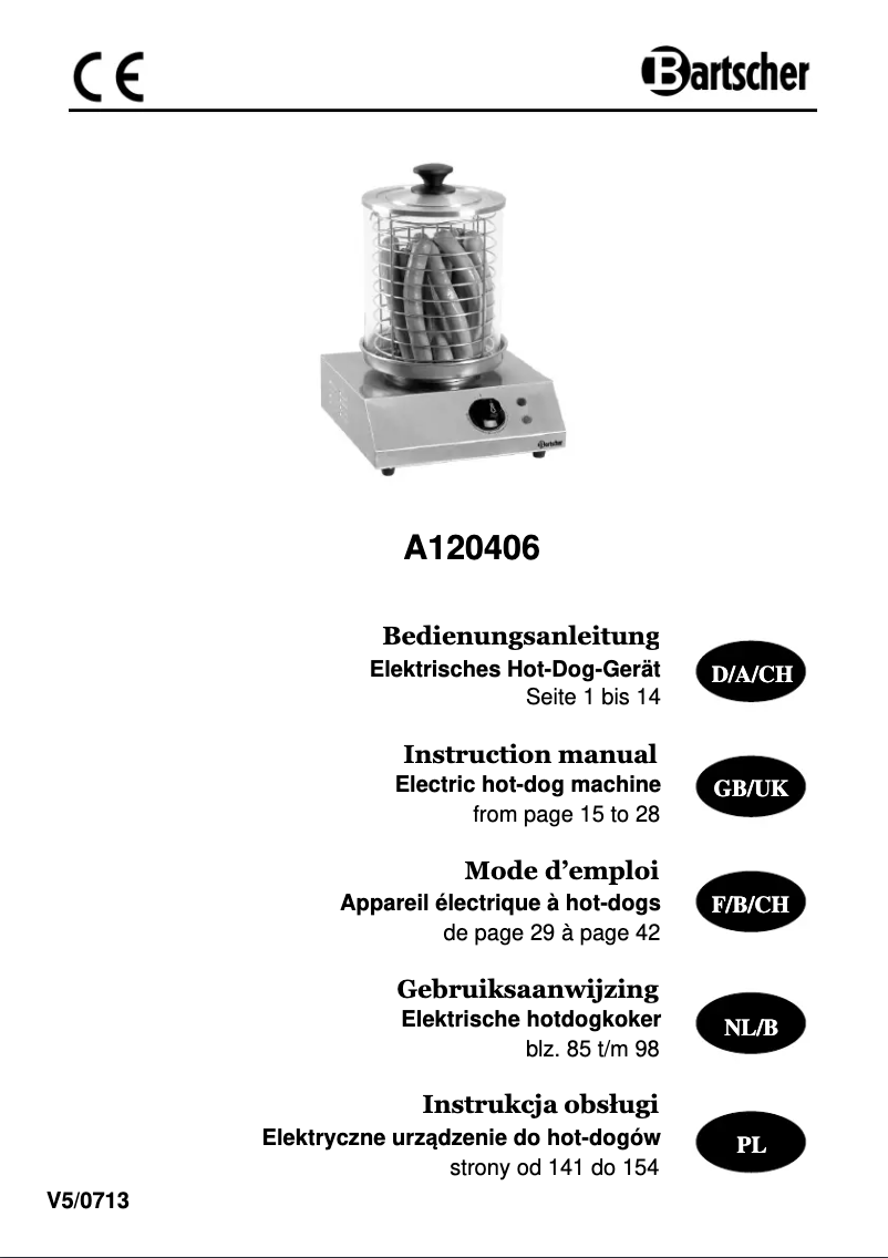 Imagen de la primera página del manual del dispositivo A120406