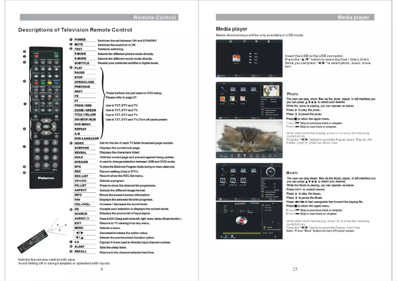 Página nº 1 - Manual de usuario Palsonic TFTV3842DTR