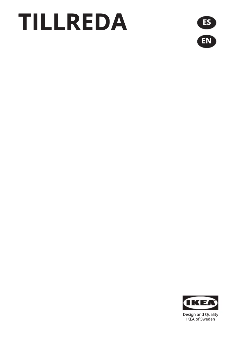 Página 1 del manual Manual de usuario Ikea TILLREDA 804.958.32