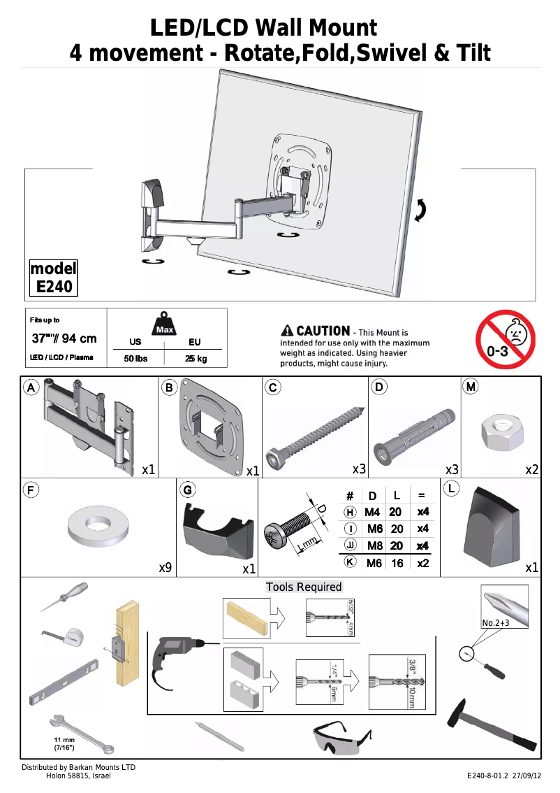 Imagen de la primera página del manual del dispositivo E240