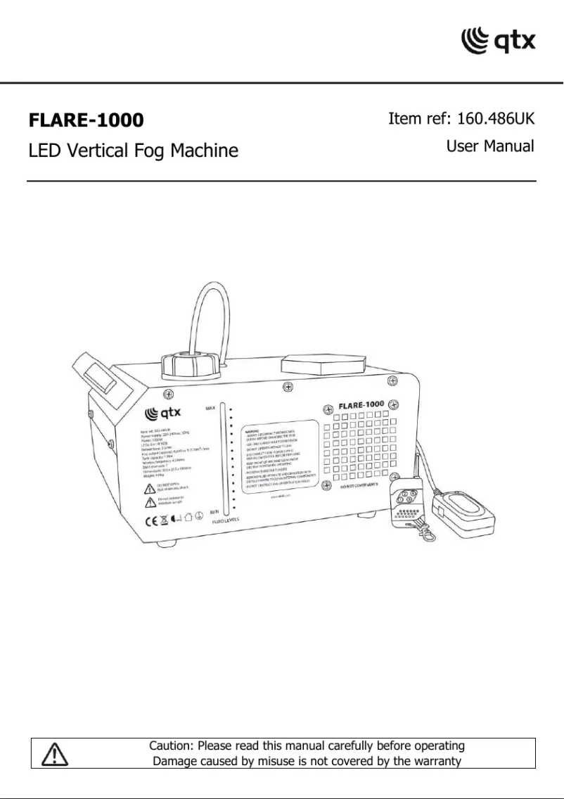 Imagen de la primera página del manual del dispositivo FLARE-1000