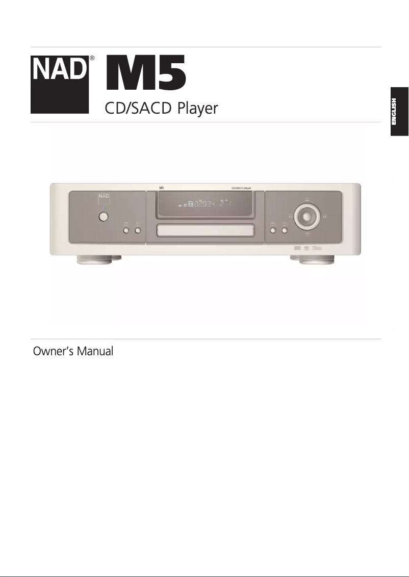 Página 1 del manual Manual de usuario NAD M5