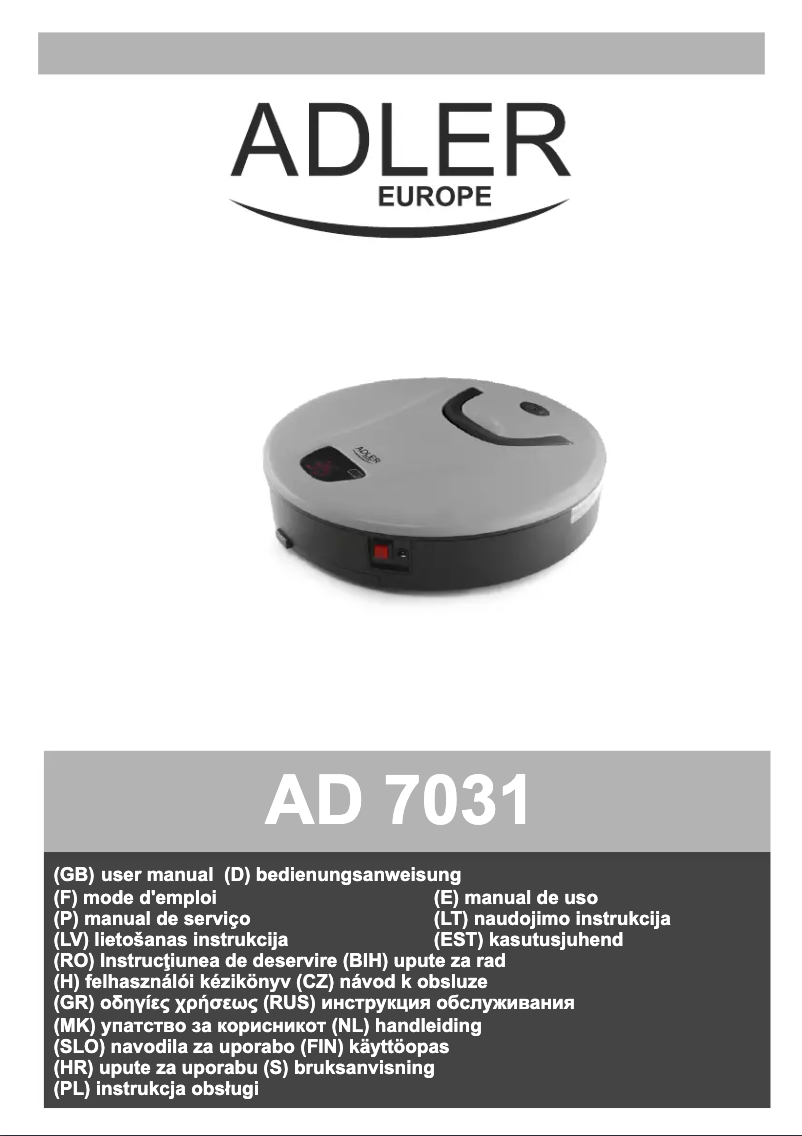 Página nº 1 - Manual de usuario Adler AD 7031