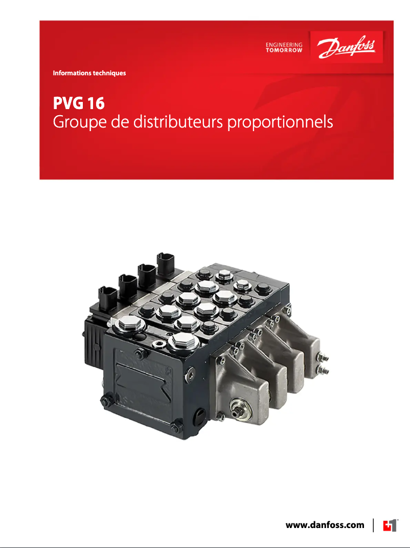 Página 1 del manual Manual de usuario Danfoss PVG 16