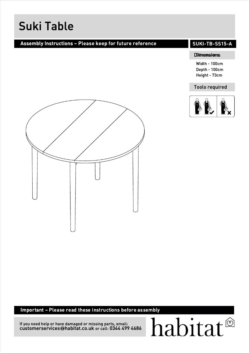 Imagen de la primera página del manual del dispositivo Suki