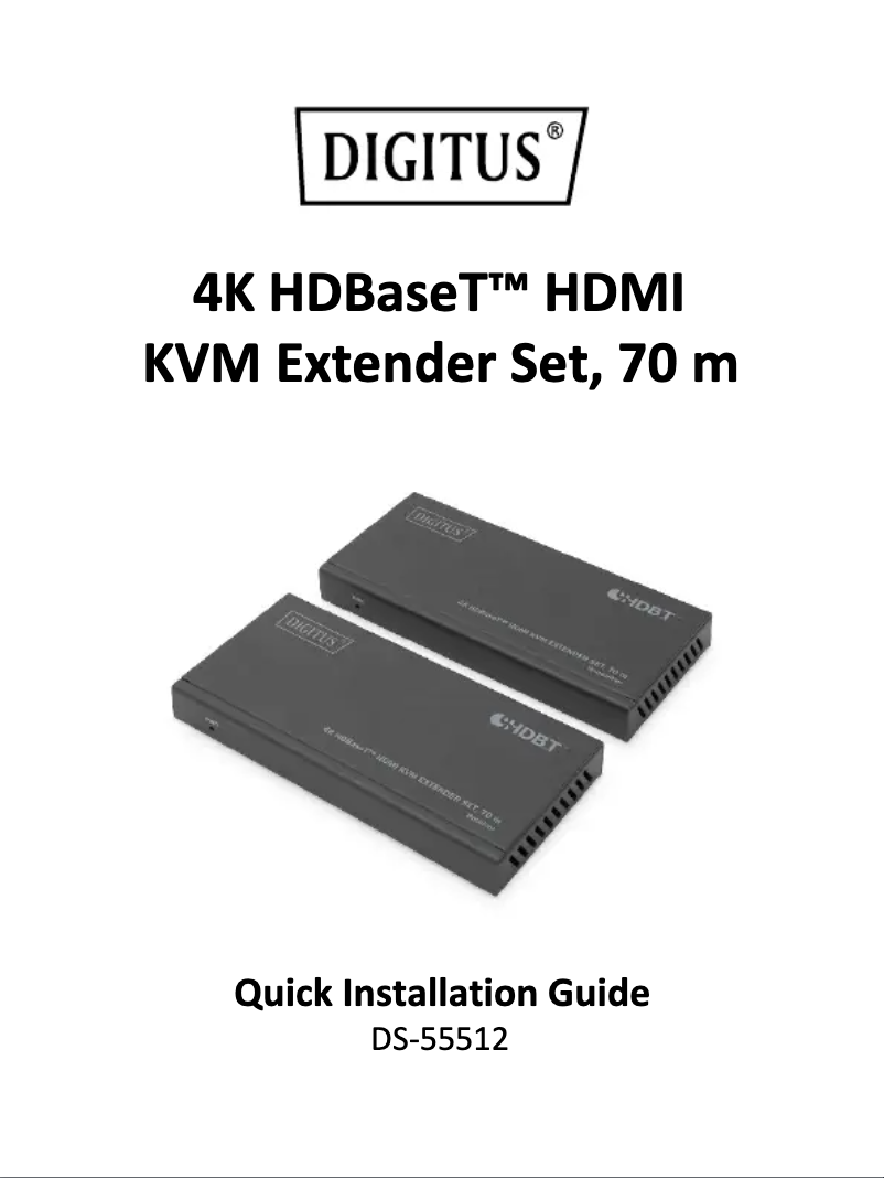 Imagen de la primera página del manual del dispositivo DS-55512