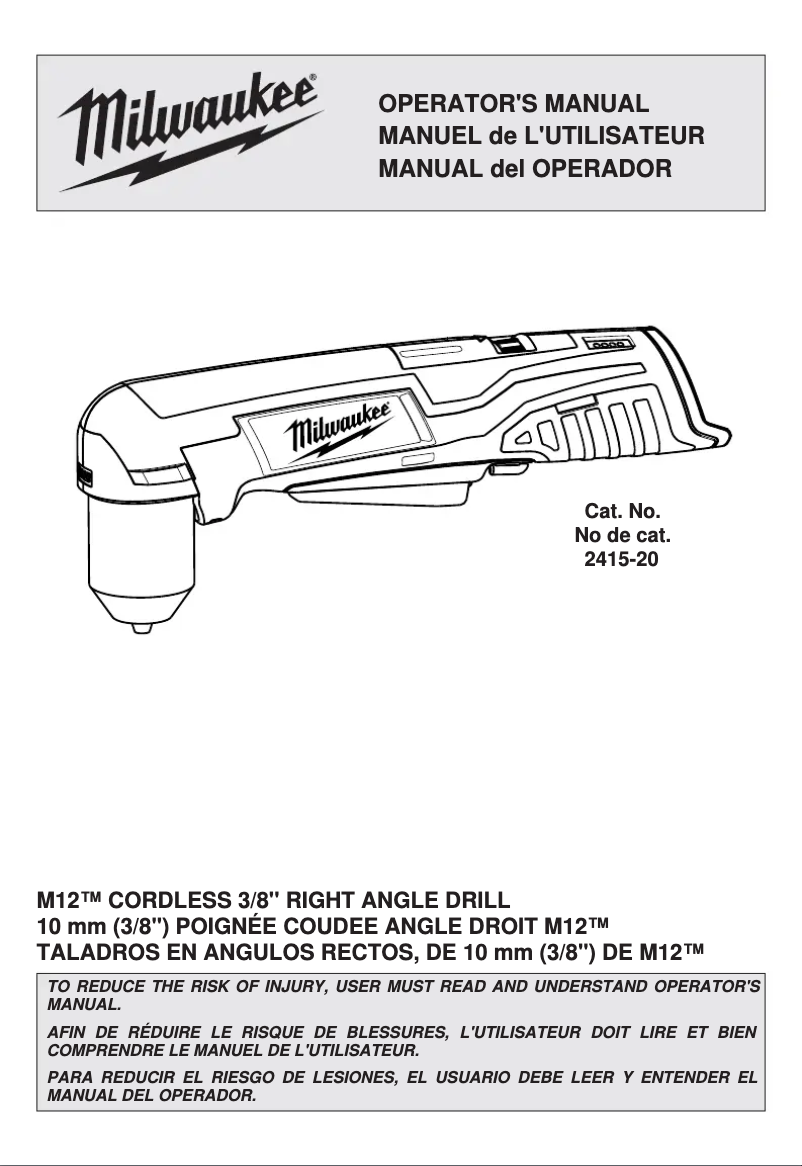 Imagen de la primera página del manual del dispositivo 2415-21
