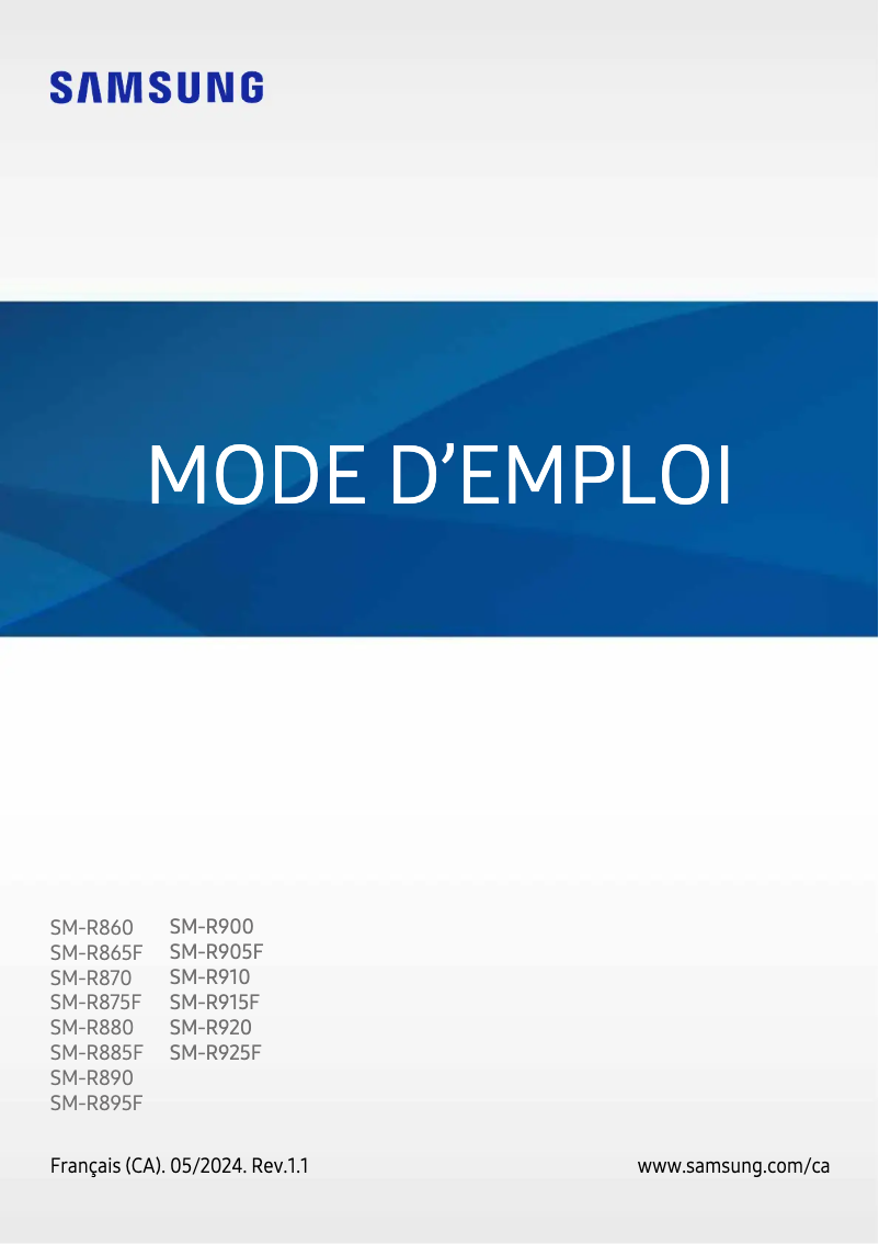 Página 1 del manual Manual de usuario Samsung Galaxy Watch 5