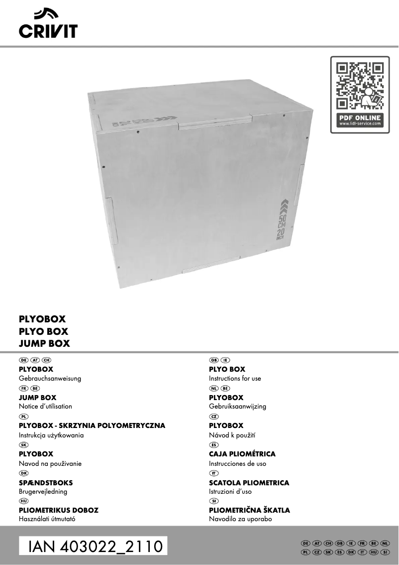 Imagen de la primera página del manual del dispositivo IAN 403022