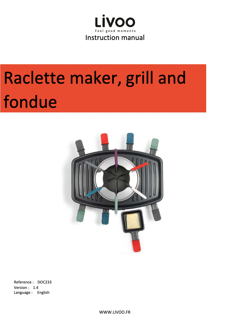 Imagen de la primera página del manual del dispositivo DOC233