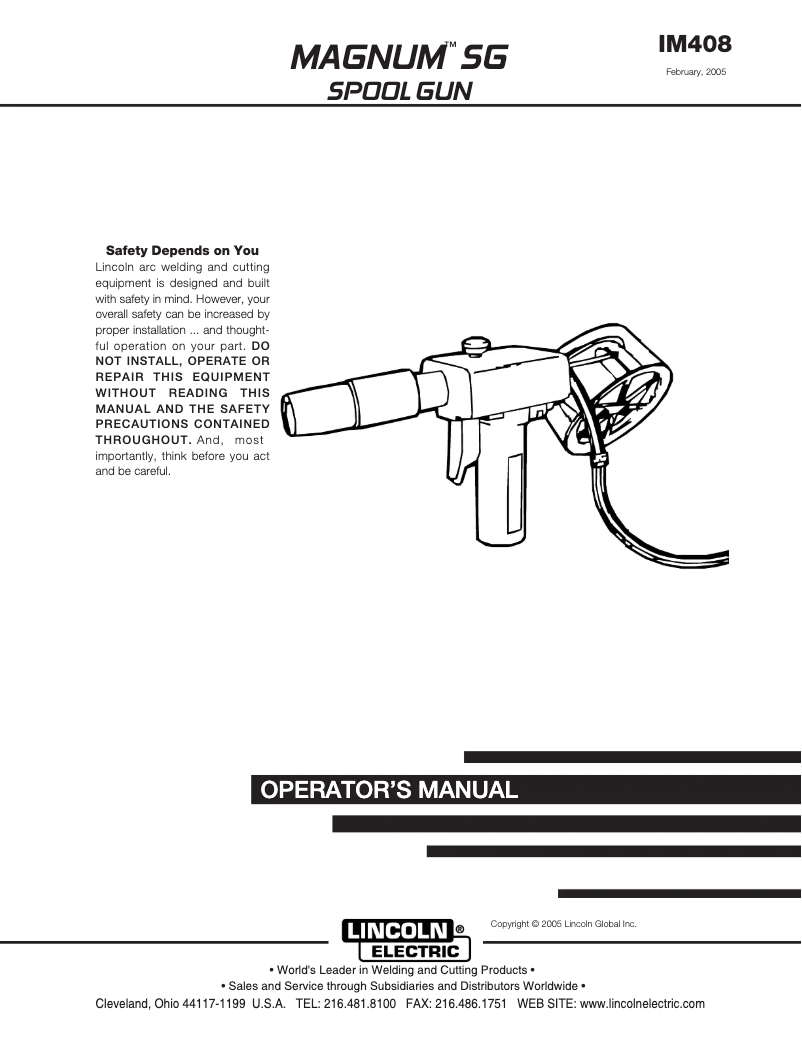 Imagen de la primera página del manual del dispositivo Magnum SG