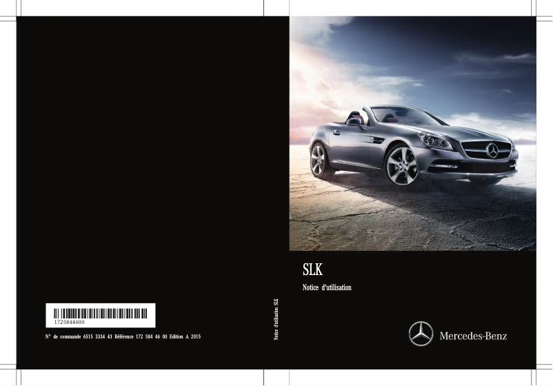 Imagen de la primera página del manual del dispositivo SLK-Class Coupe (2015)