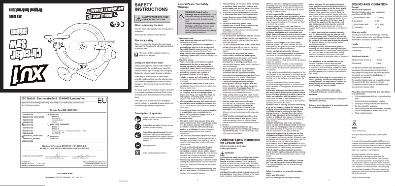 Imagen de la primera página del manual del dispositivo XCS-1200U