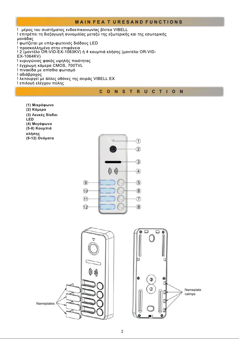 Imagen de la primera página del manual del dispositivo OR-VID-EX-1063KV
