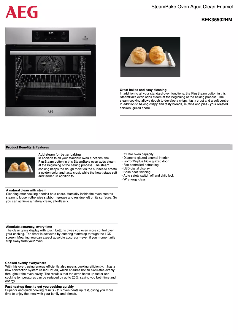 Imagen de la primera página del manual del dispositivo BEK35502HM