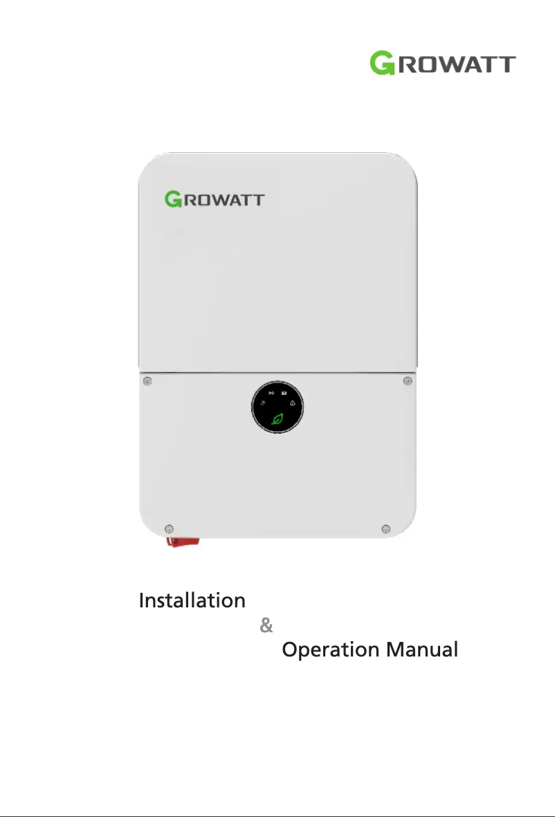 Página 1 del manual Manual de usuario Growatt MIN 3-11.4KTL-XH-US