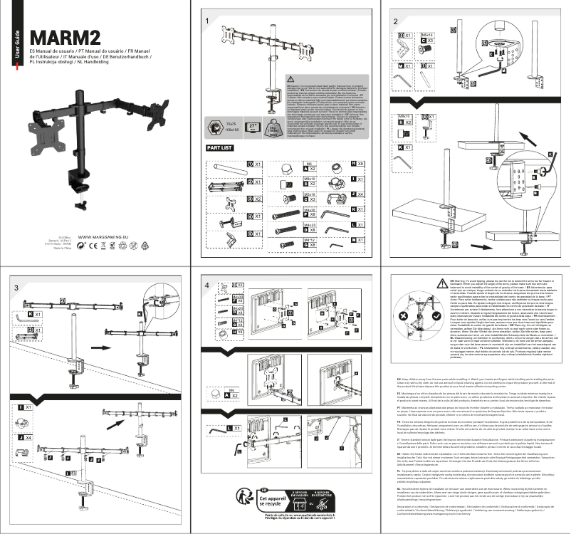 Página 1 del manual Manual de usuario Mars Gaming MARM2